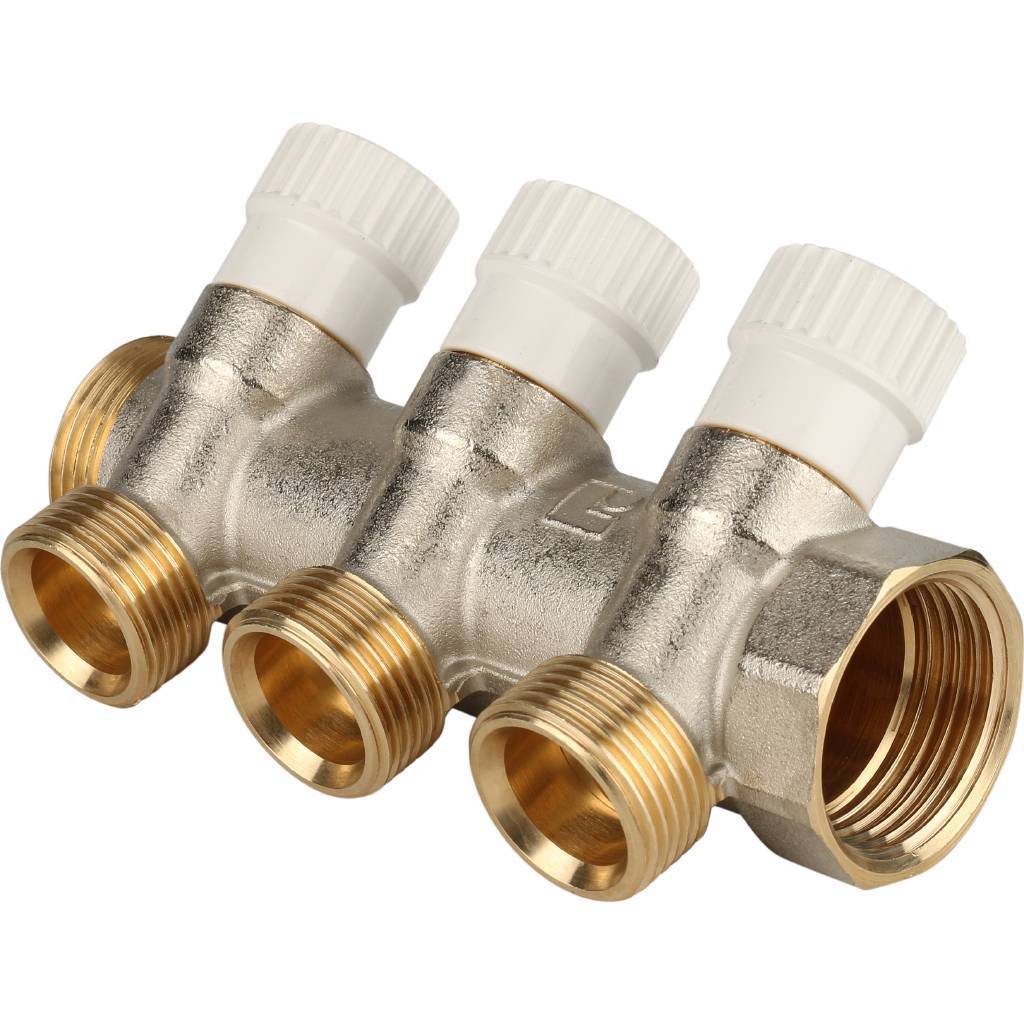 Купить SMB 6851 013403 STOUT  Коллектор распределительный 1", 3 отвода 3/4"ЕК STOUT по лучшей цене с доставкой - интернет-магазин Прогрессивные решения