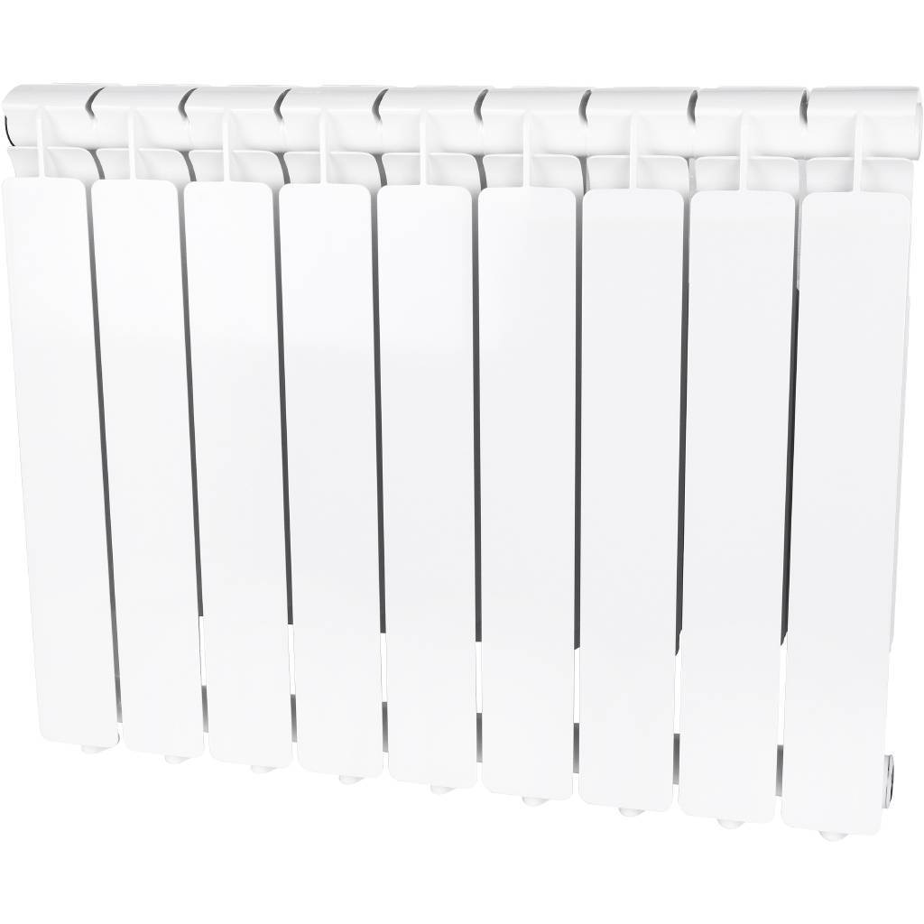 Купить SRA-0110-050009 STOUT  Bravo 500 9 секций радиатор алюминиевый боковое подключение RAL9010 STOUT по лучшей цене с доставкой - интернет-магазин Прогрессивные решения