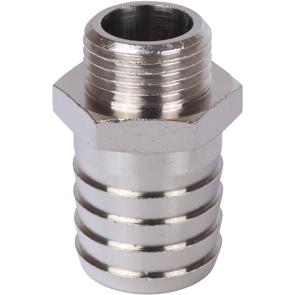 Купить SFT-0067-001225 STOUT  Штуцер НР никелированный 1/2"x25 STOUT по лучшей цене с доставкой - интернет-магазин Прогрессивные решения