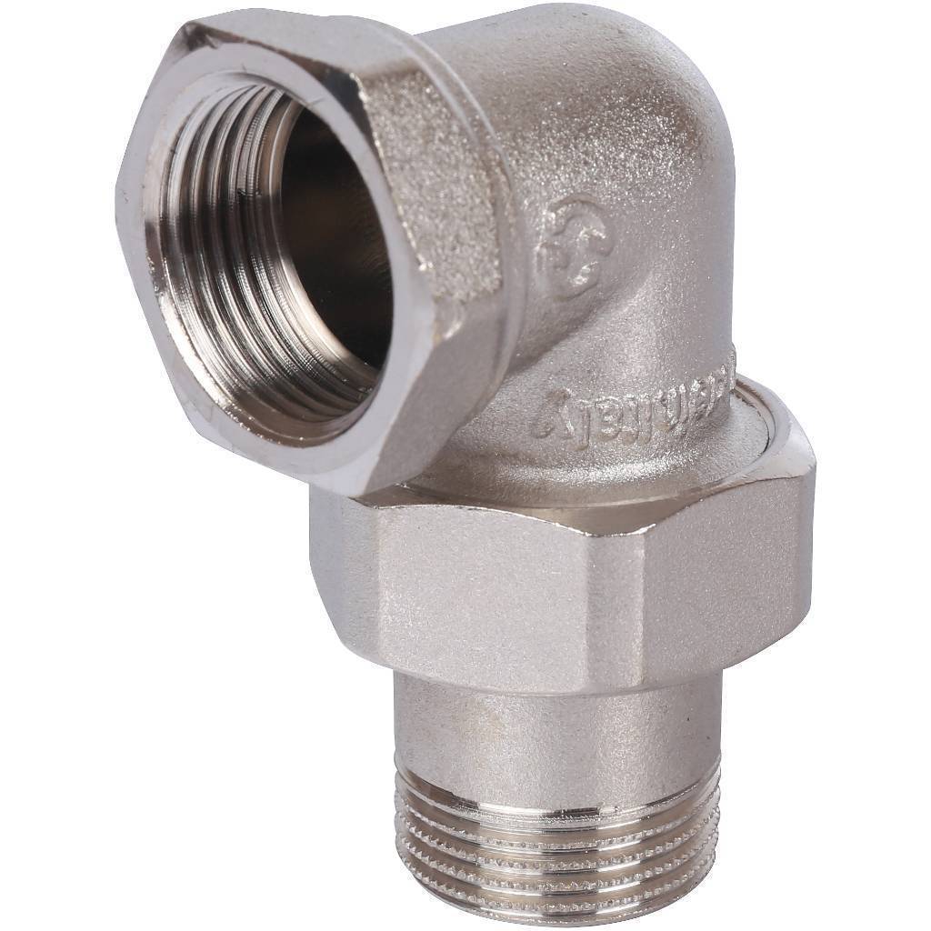 Купить SFT-0057-000034 STOUT  Разъемное угловое  соединение "американка" ВН, уплотнение под гайкой o-ring кольцо, никелированное 3/4 STOUT по лучшей цене с доставкой - интернет-магазин Прогрессивные решения