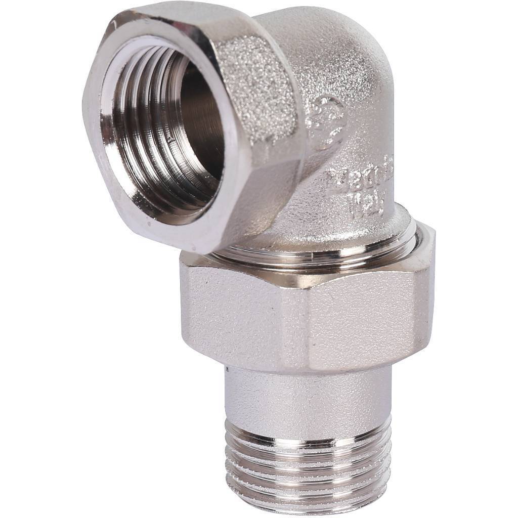 Купить SFT-0059-000012 STOUT  Разъемное угловое  соединение "американка" ВН, никелированное 1/2" STOUT по лучшей цене с доставкой - интернет-магазин Прогрессивные решения
