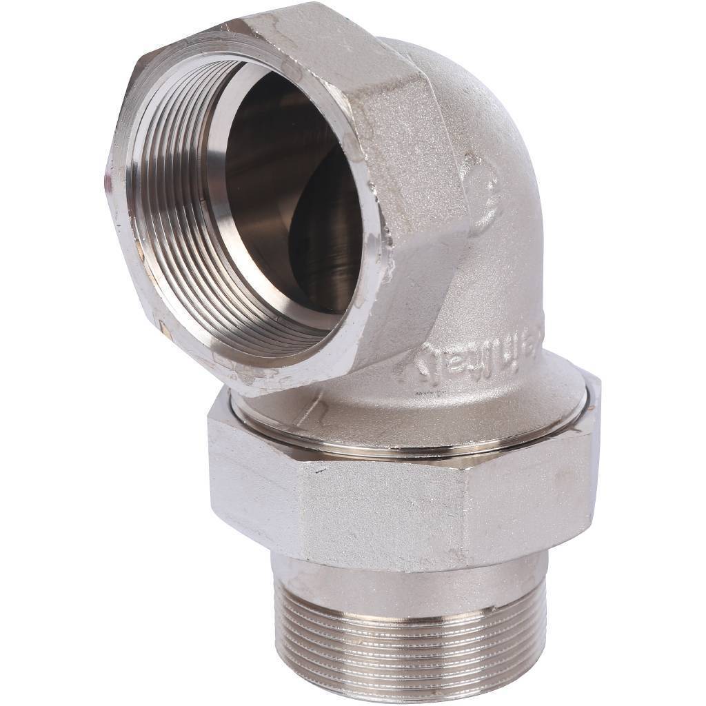 Купить SFT-0057-000002 STOUT  Разъемное угловое  соединение "американка" ВН, уплотнение под гайкой o-ring кольцо, никелированное 2" STOUT по лучшей цене с доставкой - интернет-магазин Прогрессивные решения
