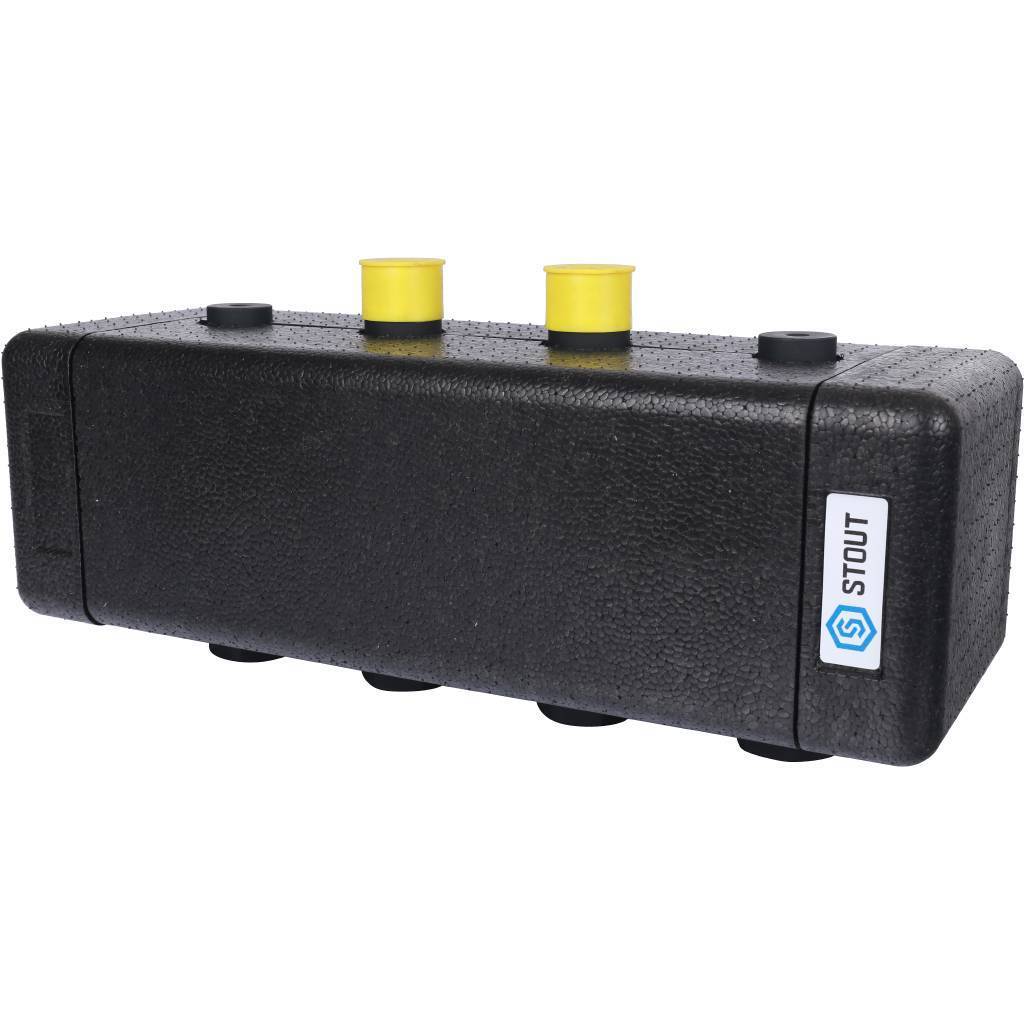 Купить SDG-0016-002502 STOUT SDG-0016 Стальной распределительный коллектор 2 отопительных контура. В теплоизоляции DN 20 STOUT по лучшей цене с доставкой - интернет-магазин Прогрессивные решения