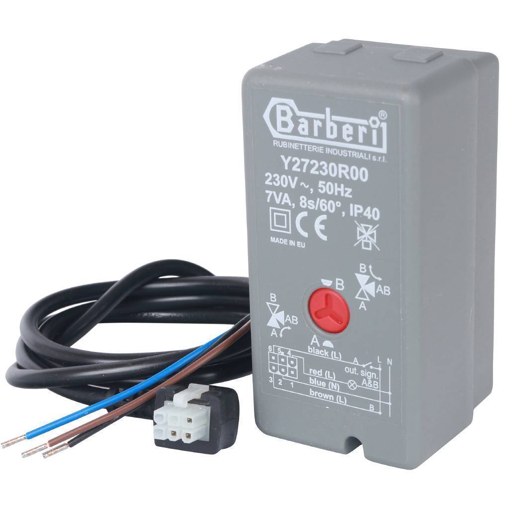 Купить SVM-0071-230008 STOUT  Сервопривод для 3-ходовых зональных клапанов, 230V, время движения 8 сек., 1м. STOUT по лучшей цене с доставкой - интернет-магазин Прогрессивные решения