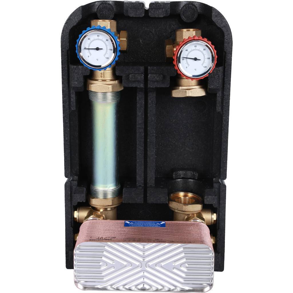 Купить SDG-0038-342501 STOUT SDG-0038 Насосная группа с теплообменником 34 пластины, без насоса в теплоизоляции STOUT по лучшей цене с доставкой - интернет-магазин Прогрессивные решения