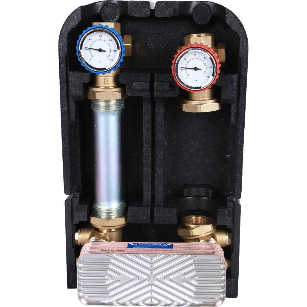 Купить SDG-0038-182501 STOUT SDG-0038 Насосная группа с теплообменником 18 пластин, без насоса в теплоизоляции STOUT по лучшей цене с доставкой - интернет-магазин Прогрессивные решения