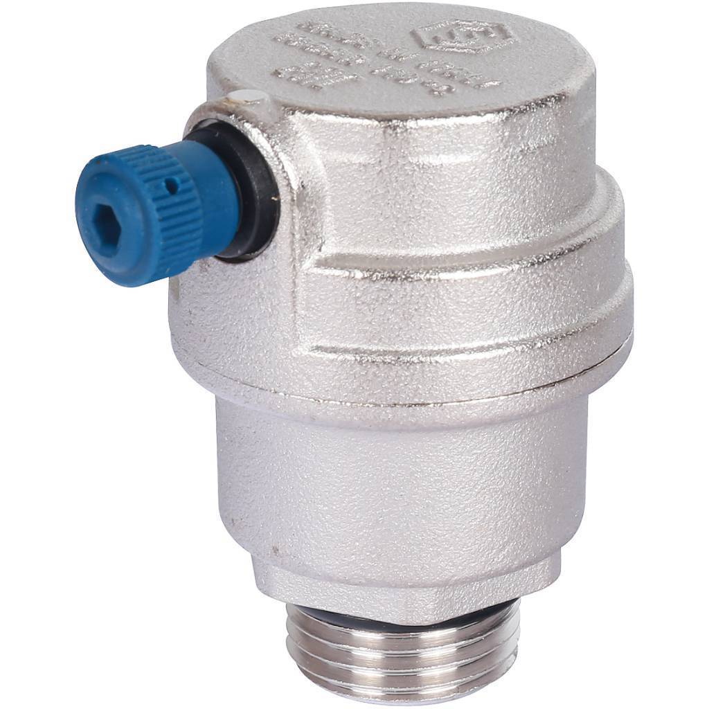 Купить SVS-1012-000015 STOUT  Воздухоотводчик автоматический боковой выпуск, нар.р. 1/2" никель., уплотнительное кольцо - NBR STOUT по лучшей цене с доставкой - интернет-магазин Прогрессивные решения