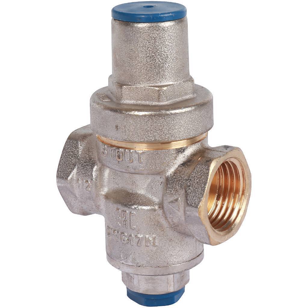 Купить SVS-1010-000015 STOUT  Редуктор давления PN16 вн/вн 1/2" с выходом под манометр STOUT по лучшей цене с доставкой - интернет-магазин Прогрессивные решения