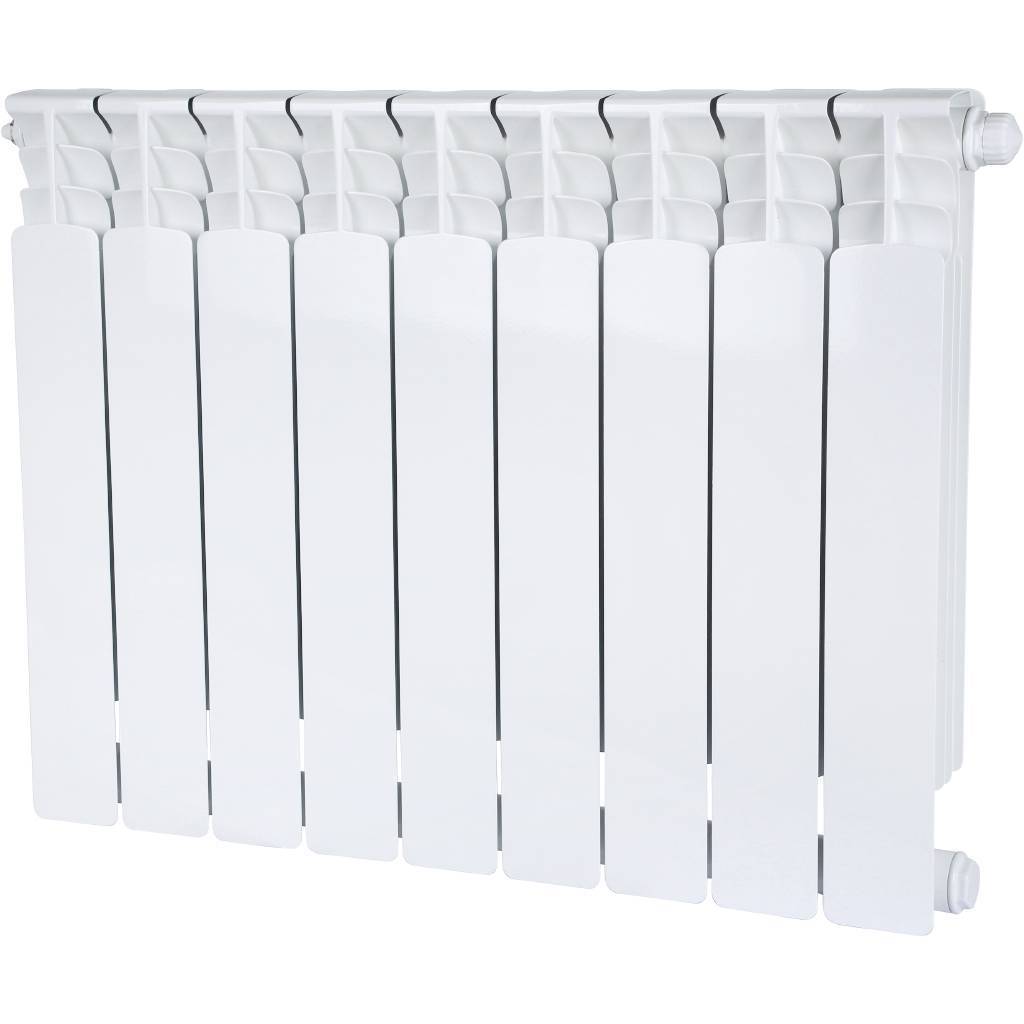 Купить SRB-0320-050009 STOUT  Space 500 9 секций радиатор биметаллический нижнее правое подключение RAL9016 STOUT по лучшей цене с доставкой - интернет-магазин Прогрессивные решения