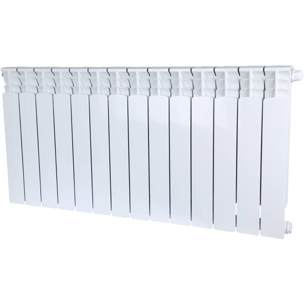 Купить SRB-0320-050014 STOUT  Space 500 14 секций радиатор биметаллический нижнее правое подключение RAL9016 STOUT по лучшей цене с доставкой - интернет-магазин Прогрессивные решения