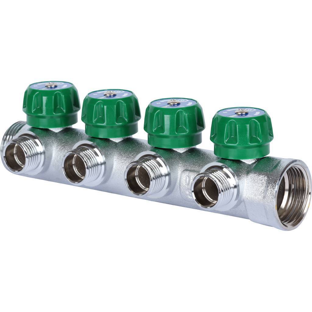 Купить SMB-6850-011204 STOUT  SMB-6850-011204 STOUT Коллектор регулирующий 1", 4 отвода 1/2" STOUT по лучшей цене с доставкой - интернет-магазин Прогрессивные решения