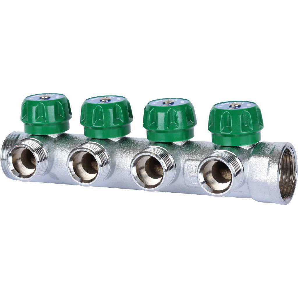 Купить SMB-6850-013404 STOUT  SMB-6850-013404 STOUT Коллектор регулирующий 1", 4 отвода 3/4" ЕК STOUT по лучшей цене с доставкой - интернет-магазин Прогрессивные решения