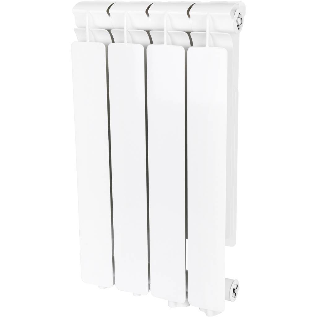 Купить SRA-0120-050004 STOUT  Bravo 500 4 секции радиатор алюминиевый нижнее правое подключение (белый RAL 9010) STOUT по лучшей цене с доставкой - интернет-магазин Прогрессивные решения