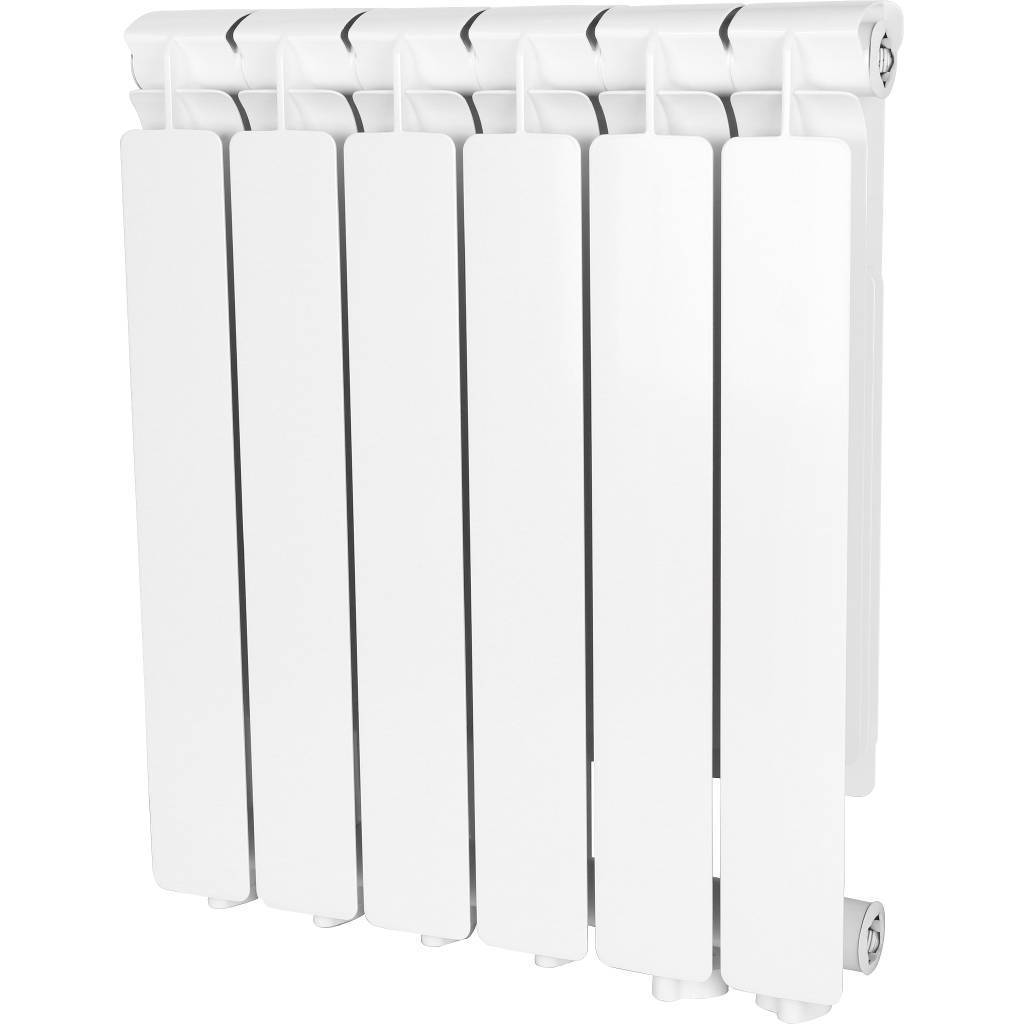 Купить SRA-0120-050006 STOUT  Bravo 500 6 секции радиатор алюминиевый нижнее правое подключение (белый RAL 9010) STOUT по лучшей цене с доставкой - интернет-магазин Прогрессивные решения