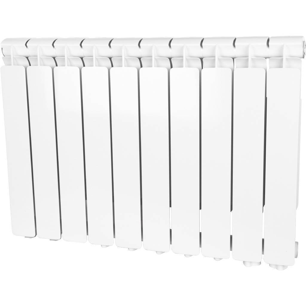 Купить SRA-0120-050010 STOUT  Bravo 500 10 секции радиатор алюминиевый нижнее правое подключение (белый RAL 9010) STOUT по лучшей цене с доставкой - интернет-магазин Прогрессивные решения