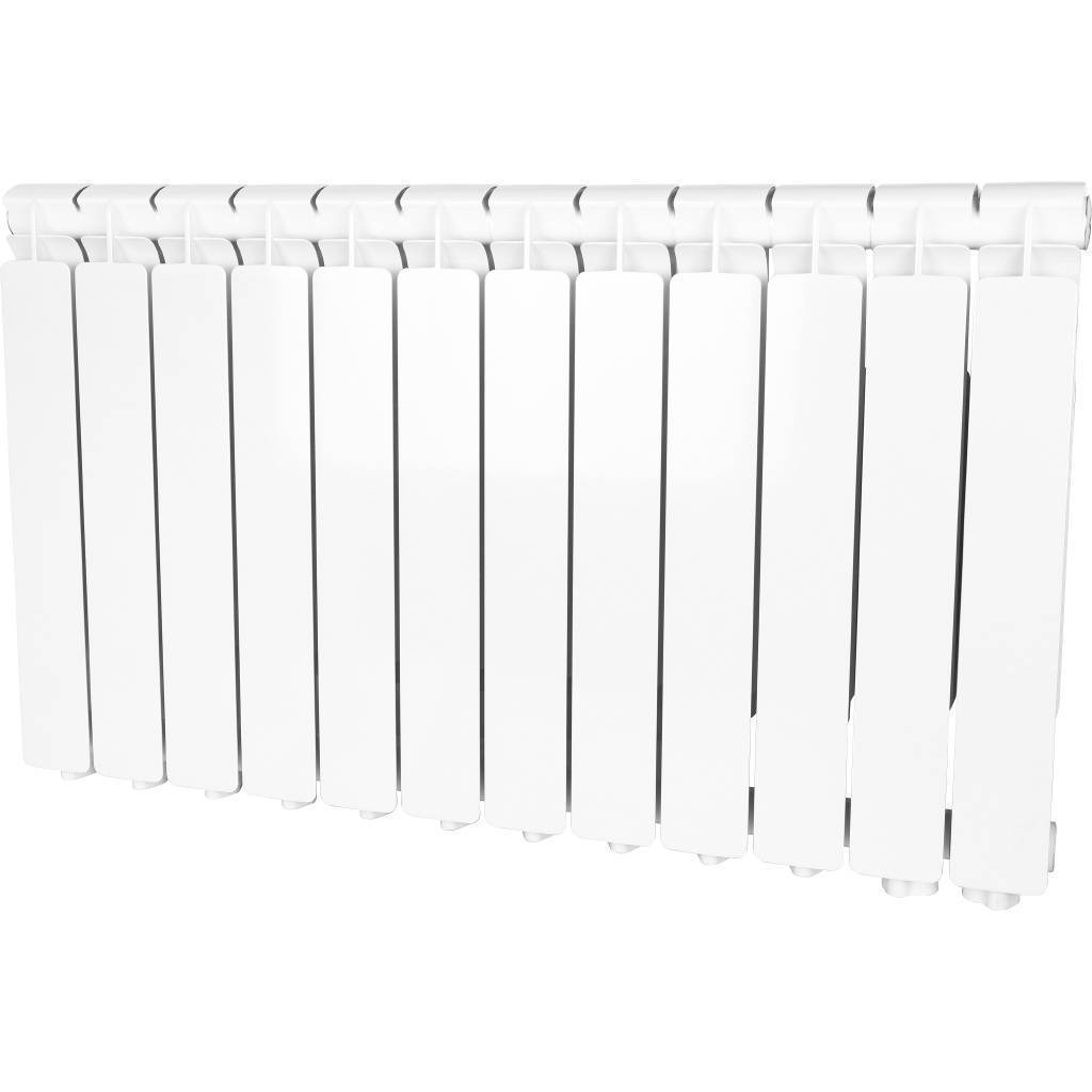 Купить SRA-0120-050012 STOUT  Bravo 500 12 секции радиатор алюминиевый нижнее правое подключение (белый RAL 9010) STOUT по лучшей цене с доставкой - интернет-магазин Прогрессивные решения