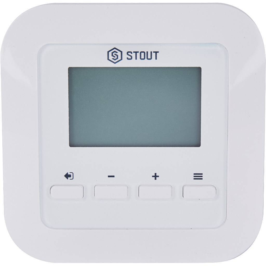 Купить STE-0101-009005 STOUT  Проводной комнатный регулятор R-9s, белый STOUT по лучшей цене с доставкой - интернет-магазин Прогрессивные решения