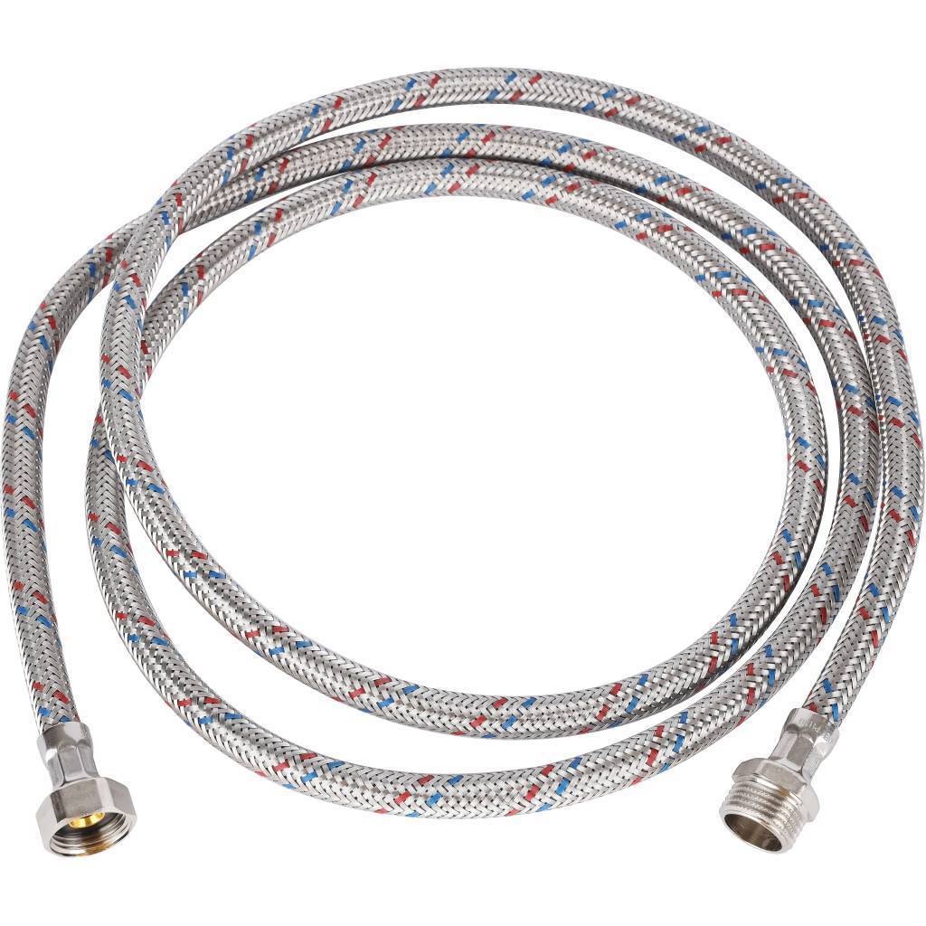 Купить SHF-0092-081515 STOUT SHF-НВ Гибкая подводка для воды  НР 1/2 х ВР 1/2,  длина 2000 мм STOUT по лучшей цене с доставкой - интернет-магазин Прогрессивные решения