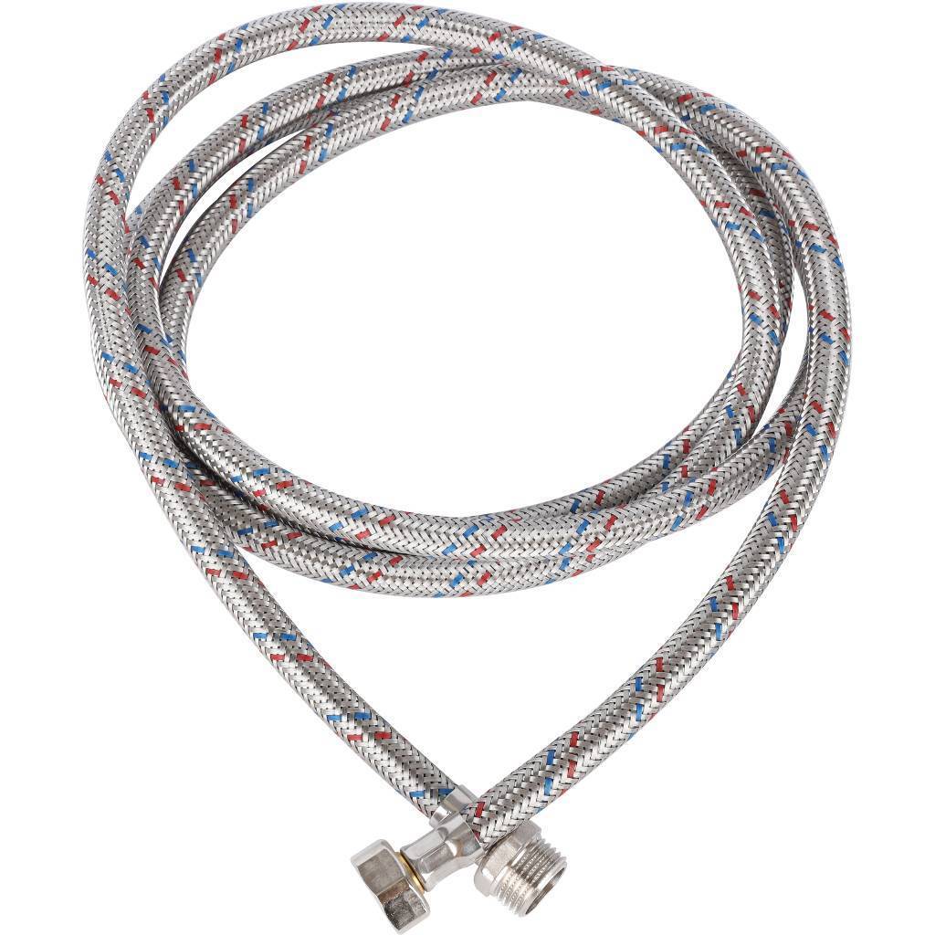 Купить SHF-0093-081515 STOUT SHF-НВ Гибкая подводка для воды  НР 1/2 х ВР 1/2,  длина 2500 мм STOUT по лучшей цене с доставкой - интернет-магазин Прогрессивные решения