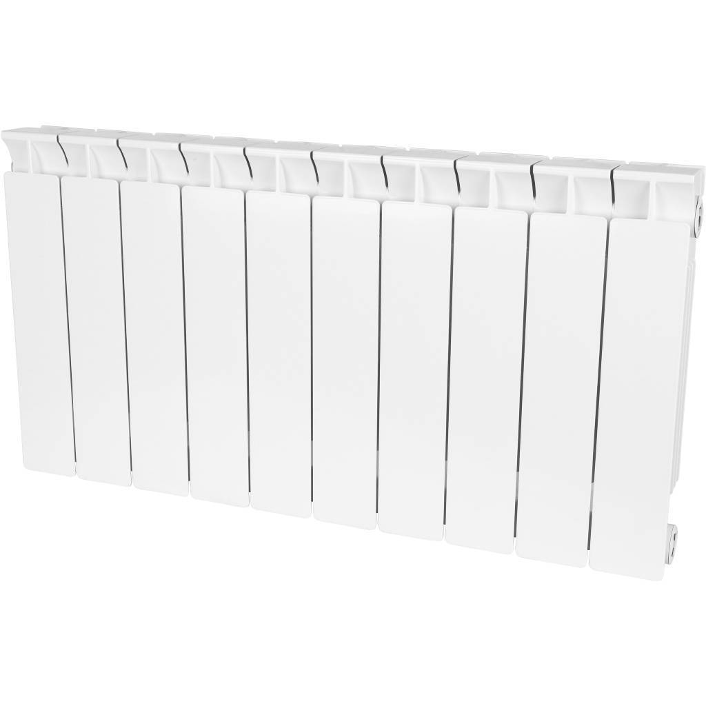 Купить SRB-0110-035010 STOUT  STYLE 350 10 секций радиатор биметаллический боковое подключение (белый RAL 9010) STOUT по лучшей цене с доставкой - интернет-магазин Прогрессивные решения