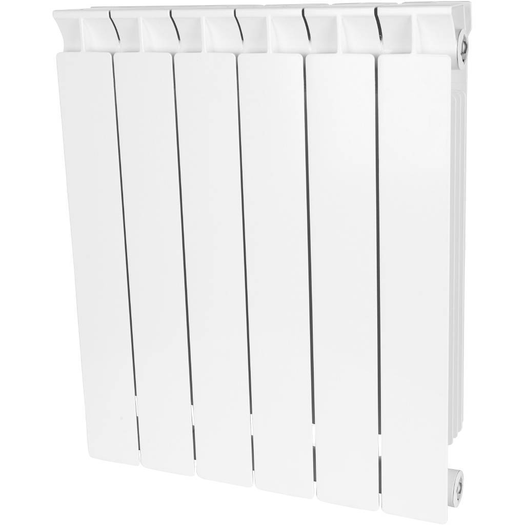 Купить SRB-0110-050006 STOUT  STYLE 500 6 секций радиатор биметаллический боковое подключение (белый RAL 9010) STOUT по лучшей цене с доставкой - интернет-магазин Прогрессивные решения