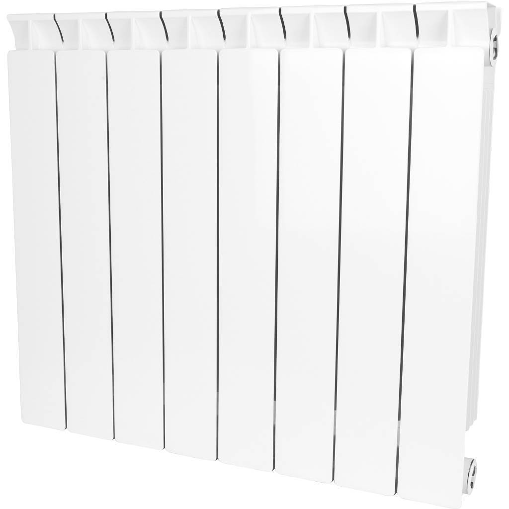 Купить SRB-0110-050008 STOUT  STYLE 500 8 секций радиатор биметаллический боковое подключение (белый RAL 9010) STOUT по лучшей цене с доставкой - интернет-магазин Прогрессивные решения