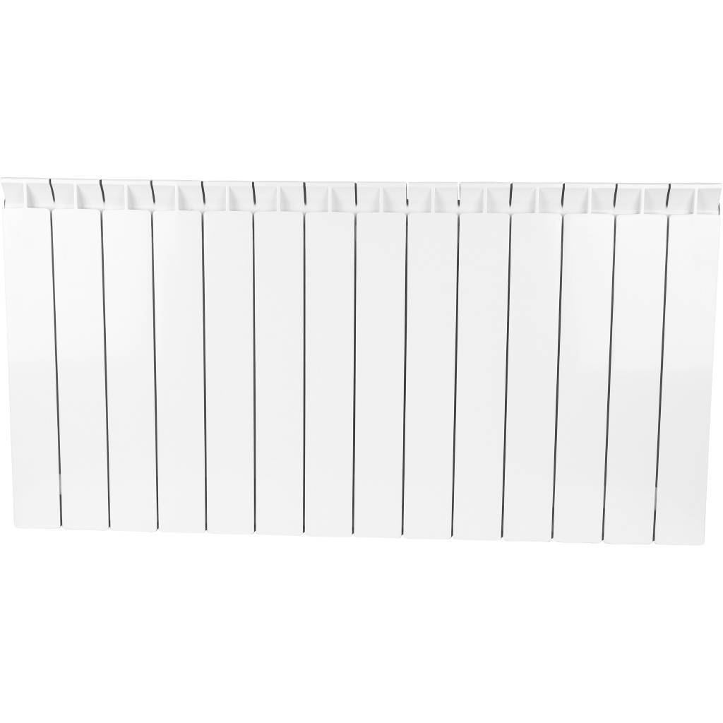 Купить SRB-0110-050014 STOUT  STYLE 500 14 секций радиатор биметаллический боковое подключение (белый RAL 9010) STOUT по лучшей цене с доставкой - интернет-магазин Прогрессивные решения