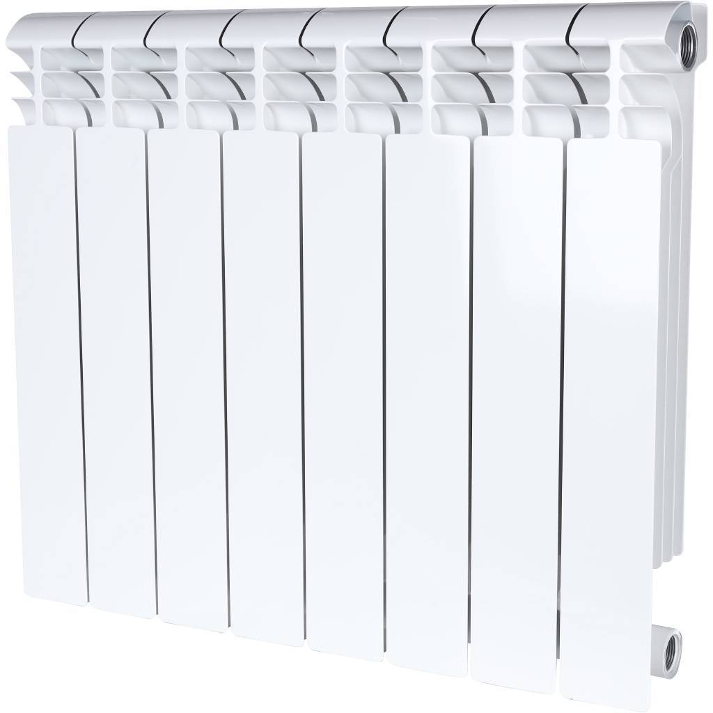 Купить SRA-1310-050008 VEGA 500 8 секций радиатор алюминиевый боковое подключение (белый RAL 9016) STOUT по лучшей цене с доставкой - интернет-магазин Прогрессивные решения