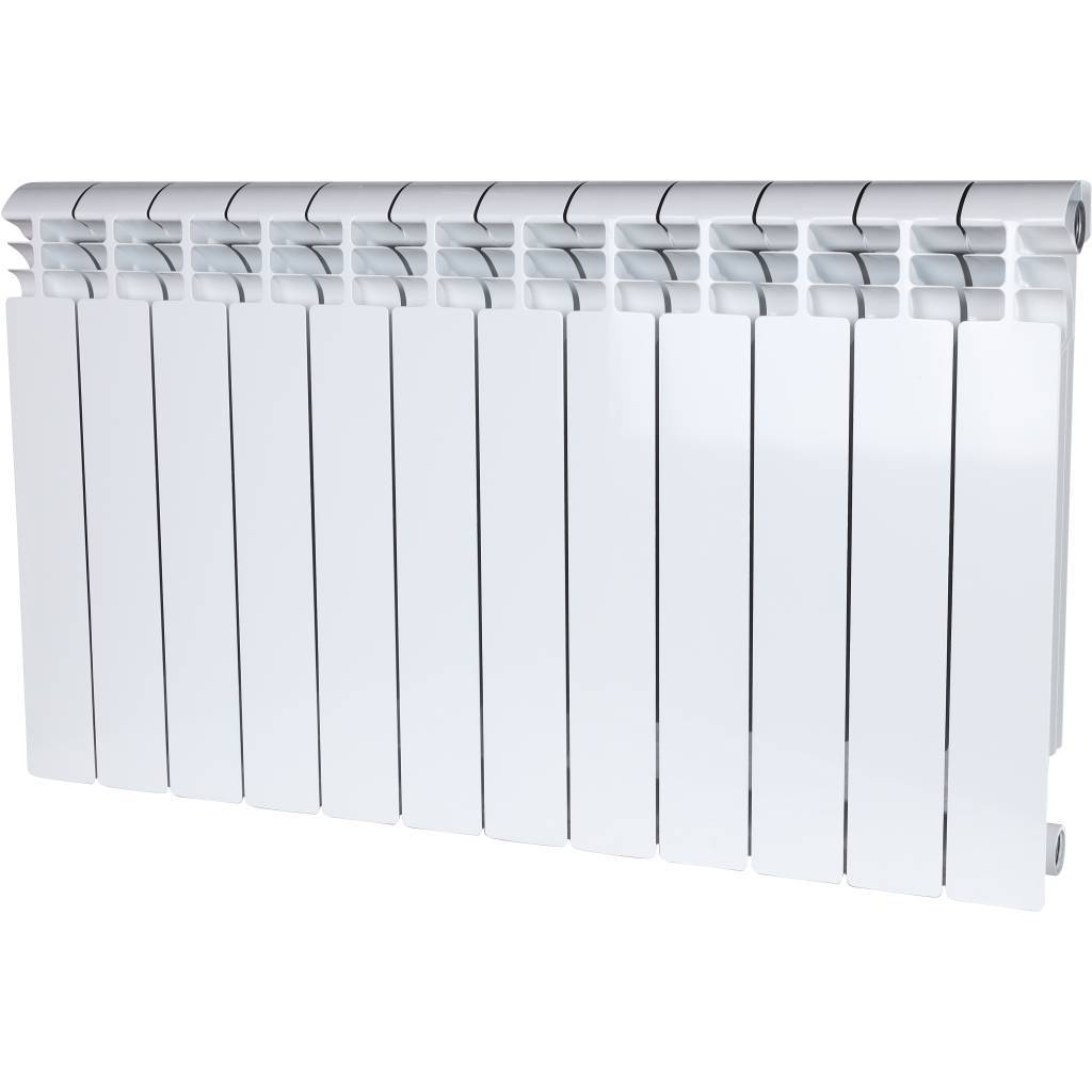 Купить SRA-1310-050012 VEGA 500 12 секций радиатор алюминиевый боковое подключение (белый RAL 9016) STOUT по лучшей цене с доставкой - интернет-магазин Прогрессивные решения