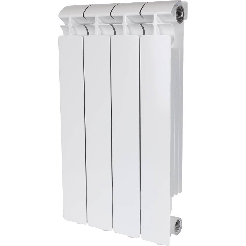 Купить SRA-2310-050004 ALPHA 500 4 секций радиатор алюминиевый боковое подключение (белый RAL 9016) STOUT по лучшей цене с доставкой - интернет-магазин Прогрессивные решения