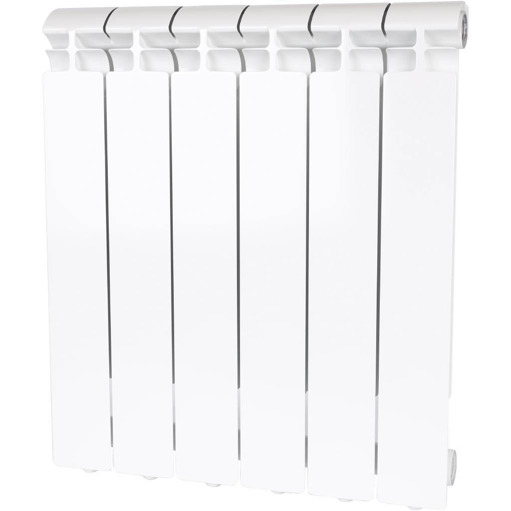 Купить SRA-2310-050006 ALPHA 500 6 секций радиатор алюминиевый боковое подключение (белый RAL 9016) STOUT по лучшей цене с доставкой - интернет-магазин Прогрессивные решения