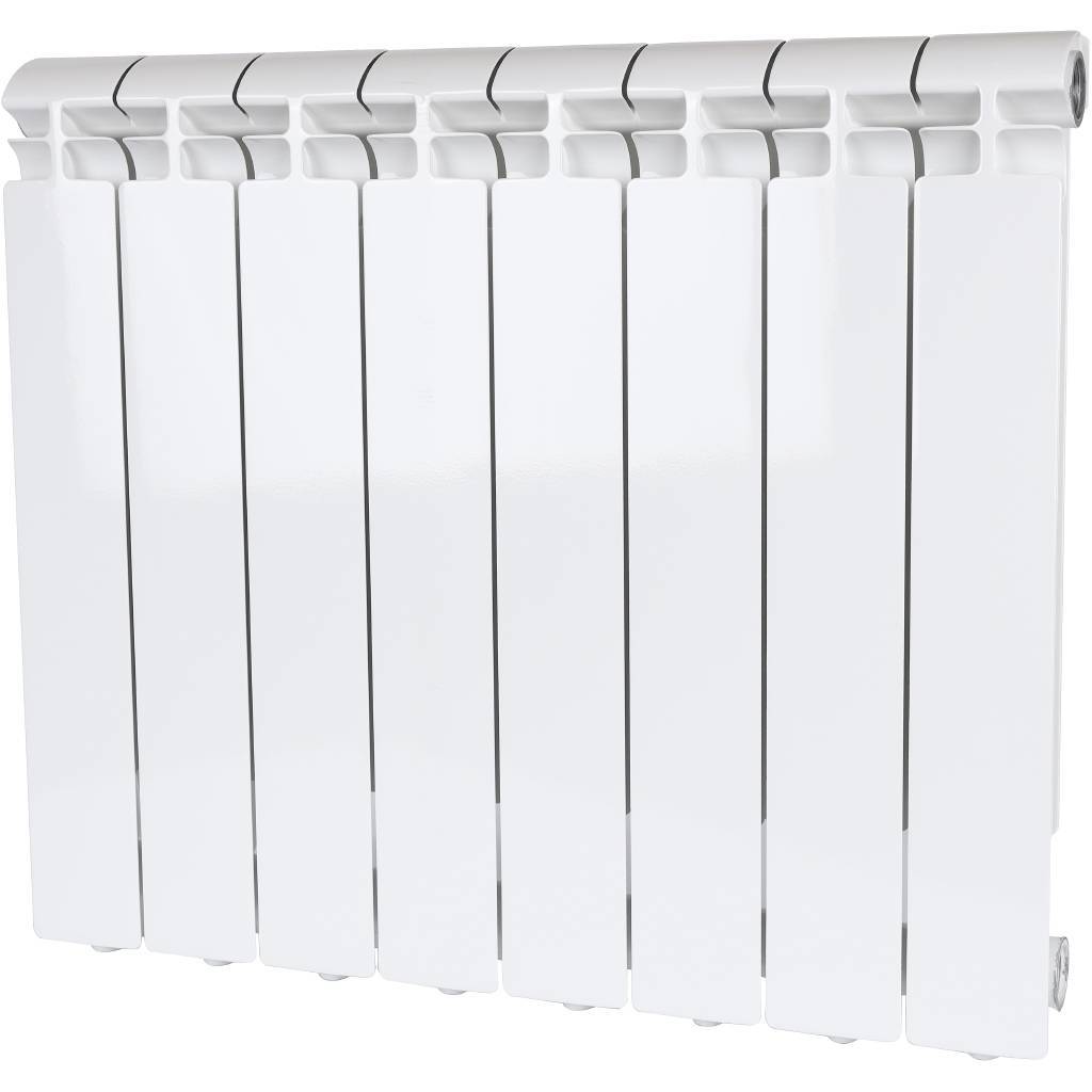 Купить SRA-2310-050008 ALPHA 500 8 секций радиатор алюминиевый боковое подключение (белый RAL 9016) STOUT по лучшей цене с доставкой - интернет-магазин Прогрессивные решения