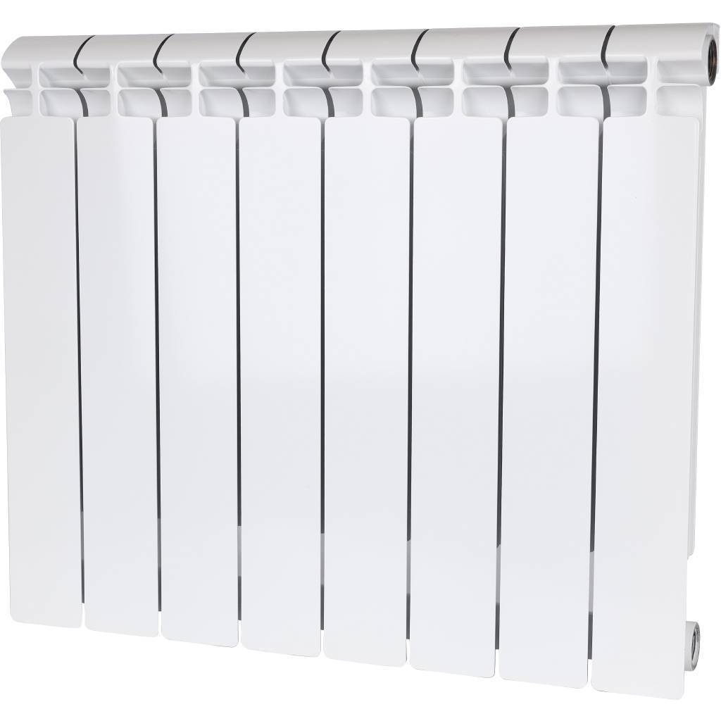 Купить SRB-2310-050008 ALPHA 500 8 секций радиатор биметаллический боковое подключение (белый RAL 9016) STOUT по лучшей цене с доставкой - интернет-магазин Прогрессивные решения