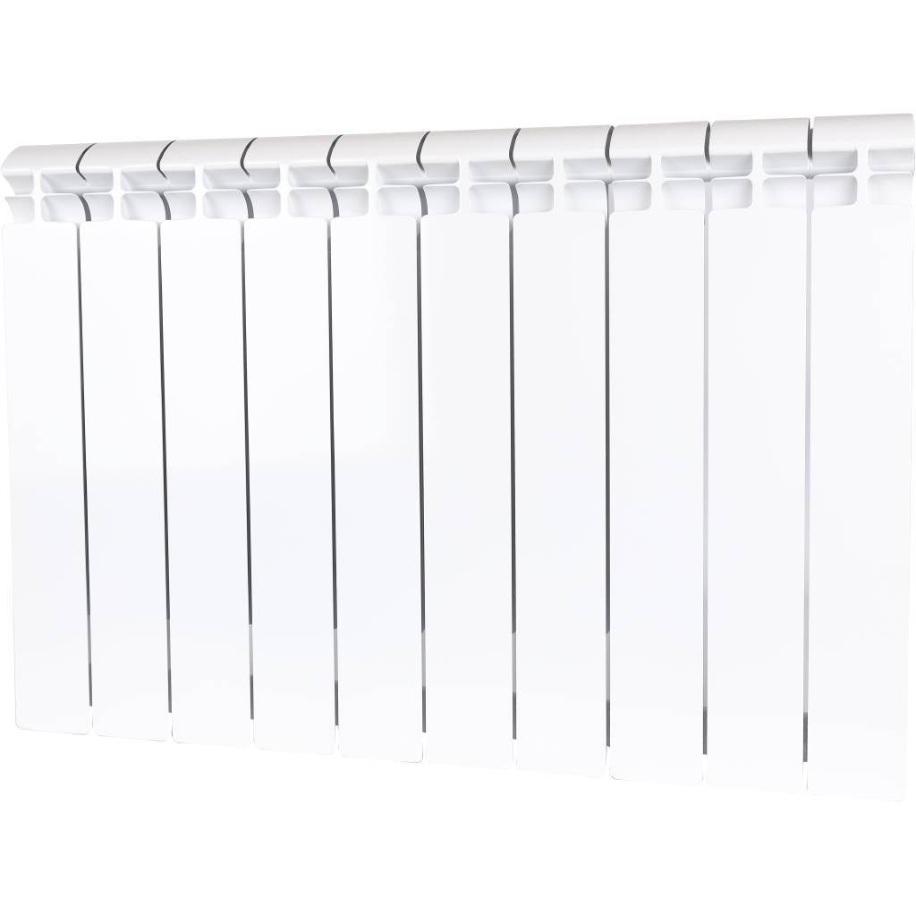 Купить SRB-2310-050010 ALPHA 500 10 секций радиатор биметаллический боковое подключение (белый RAL 9016) STOUT по лучшей цене с доставкой - интернет-магазин Прогрессивные решения