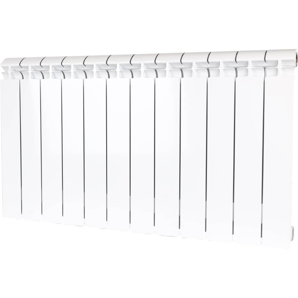 Купить SRB-2310-050012 ALPHA 500 12 секций радиатор биметаллический боковое подключение (белый RAL 9016) STOUT по лучшей цене с доставкой - интернет-магазин Прогрессивные решения