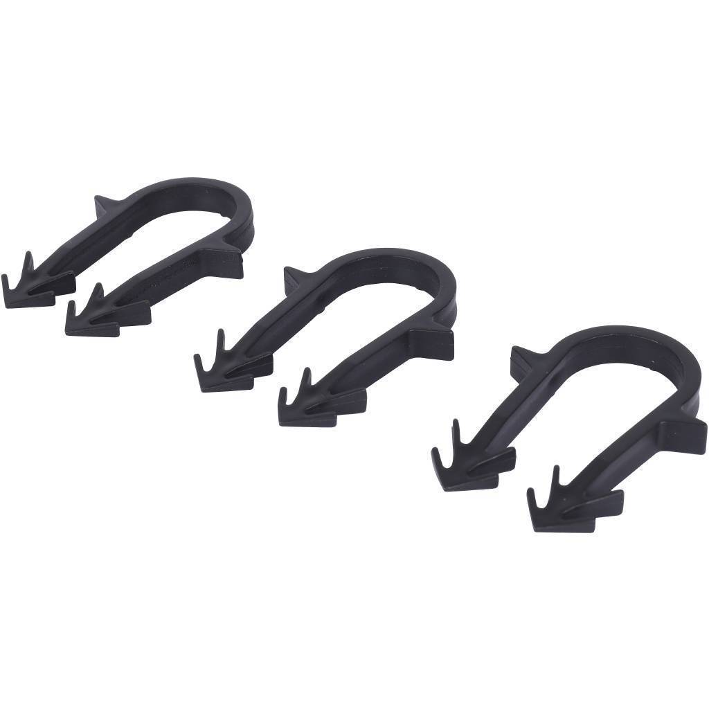 Купить SMF-0005-001620 STOUT  Скоба якорная с двойным креплением для труб д.16-20мм, цвет черный, 50 мм STOUT по лучшей цене с доставкой - интернет-магазин Прогрессивные решения