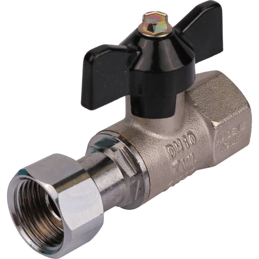 Купить SVB-0009-000015 STOUT  Кран шаровой с накидной гайкой, ВР/накидная гайка, ручка бабочка 1/2x1/2 STOUT по лучшей цене с доставкой - интернет-магазин Прогрессивные решения