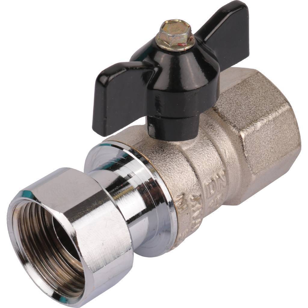 Купить SVB-0009-000020 STOUT  Кран шаровой с накидной гайкой, ВР/накидная гайка, ручка бабочка 3/4x3/4 STOUT по лучшей цене с доставкой - интернет-магазин Прогрессивные решения