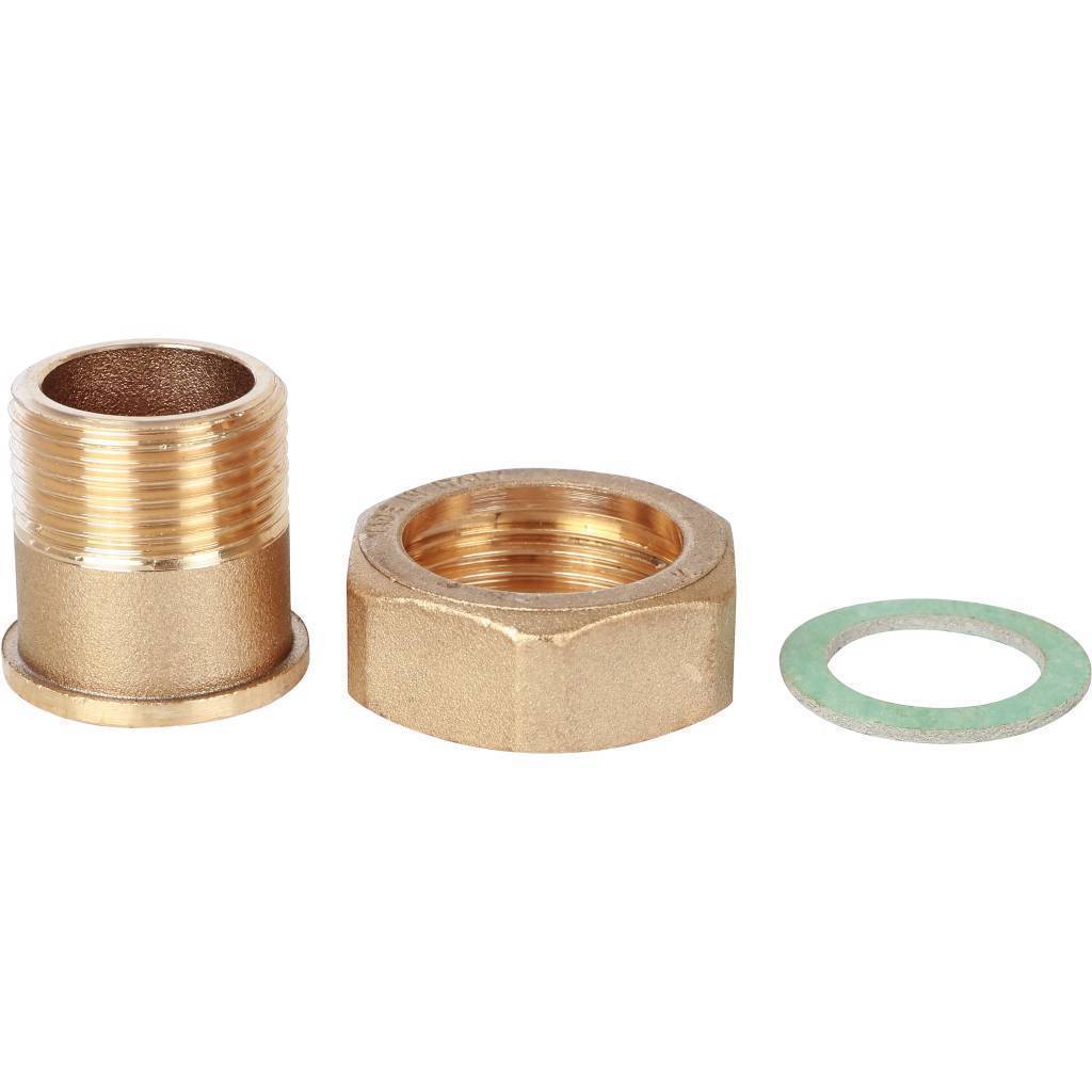 Купить SVM-0071-002025 STOUT  Штуцер с накидной гайкой под плоскую прокладку G 3/4M-G1N STOUT по лучшей цене с доставкой - интернет-магазин Прогрессивные решения