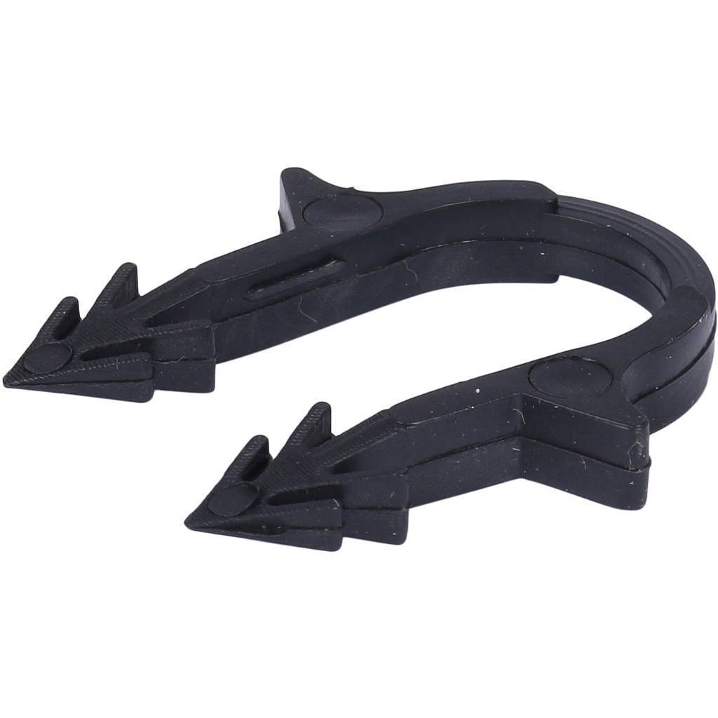 Купить SMF-0004-001620 STOUT SMF-0004 Скоба якорная с двойным креплением для труб д.16-20мм, цвет черный STOUT по лучшей цене с доставкой - интернет-магазин Прогрессивные решения