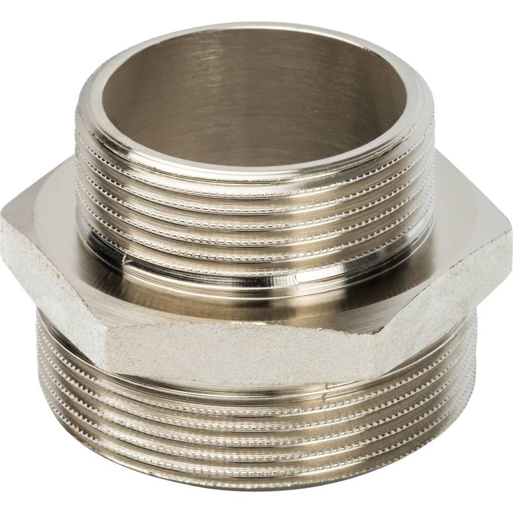 Купить SFT-0004-002112 STOUT  Ниппель НН переходной никелированный 2"X1"1/2 STOUT по лучшей цене с доставкой - интернет-магазин Прогрессивные решения
