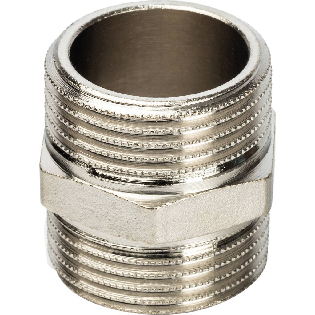 Купить SFT-0004-000011 STOUT  Ниппель HH никелированный 1" STOUT по лучшей цене с доставкой - интернет-магазин Прогрессивные решения