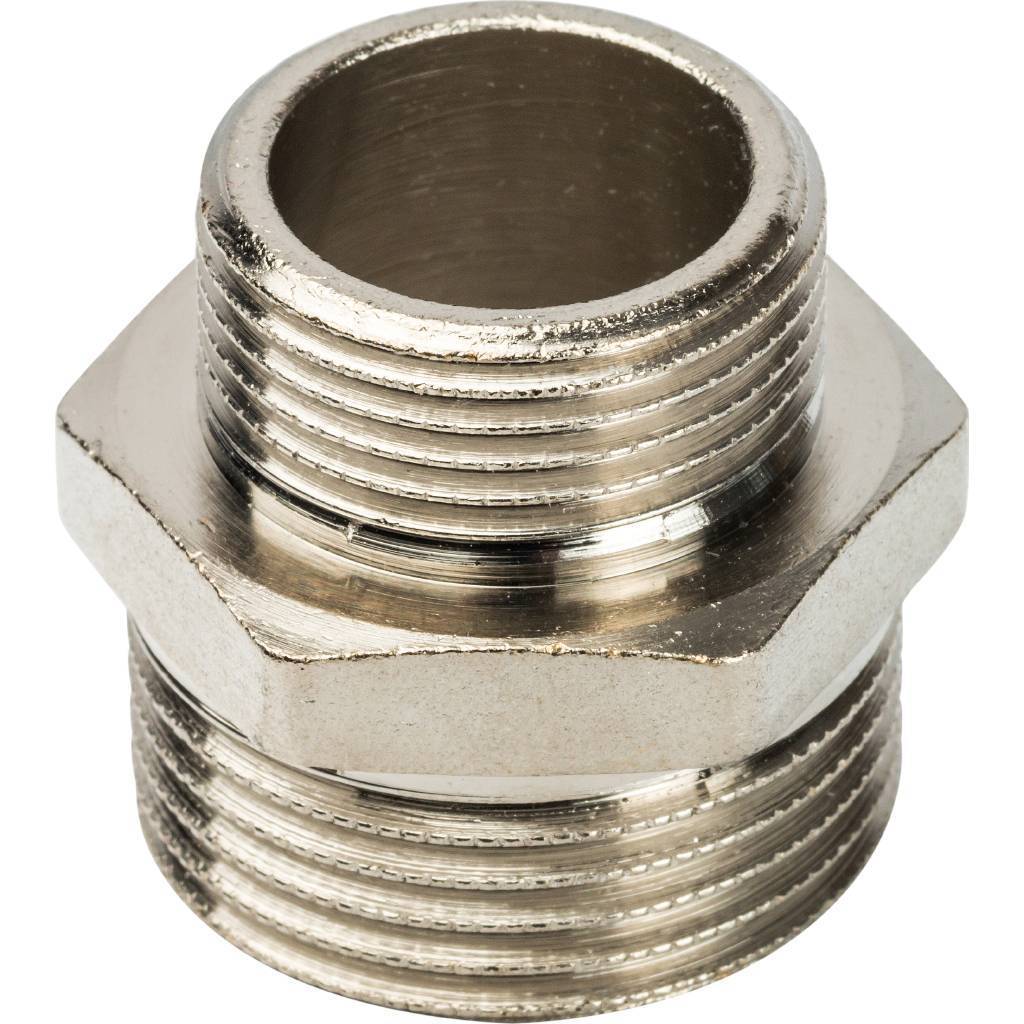 Купить SFT-0004-000134 STOUT  Ниппель НН переходной никелированный 1"X3/4 STOUT по лучшей цене с доставкой - интернет-магазин Прогрессивные решения