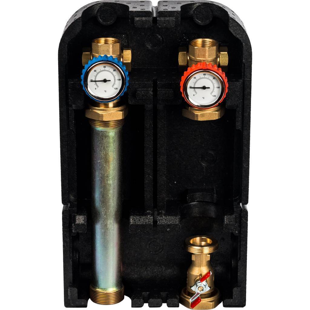 Купить SDG-0001-002501 STOUT SDG-0001 Насосная группа с прямым контуром 1" без насоса в теплоизоляции STOUT по лучшей цене с доставкой - интернет-магазин Прогрессивные решения