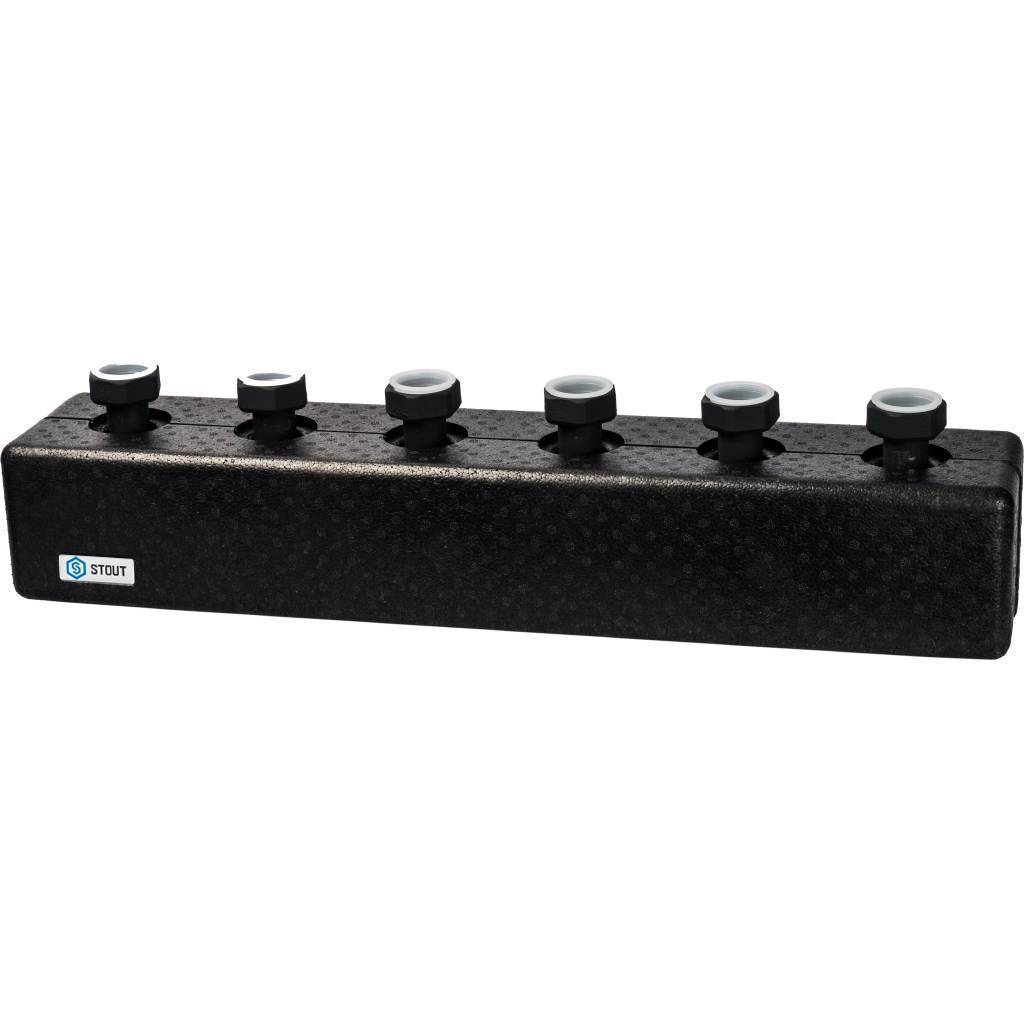 Купить SDG-0016-004003 STOUT SDG-0016 Стальной распределительный коллектор 3 отопительных контура. В теплоизоляции DN 25 STOUT по лучшей цене с доставкой - интернет-магазин Прогрессивные решения