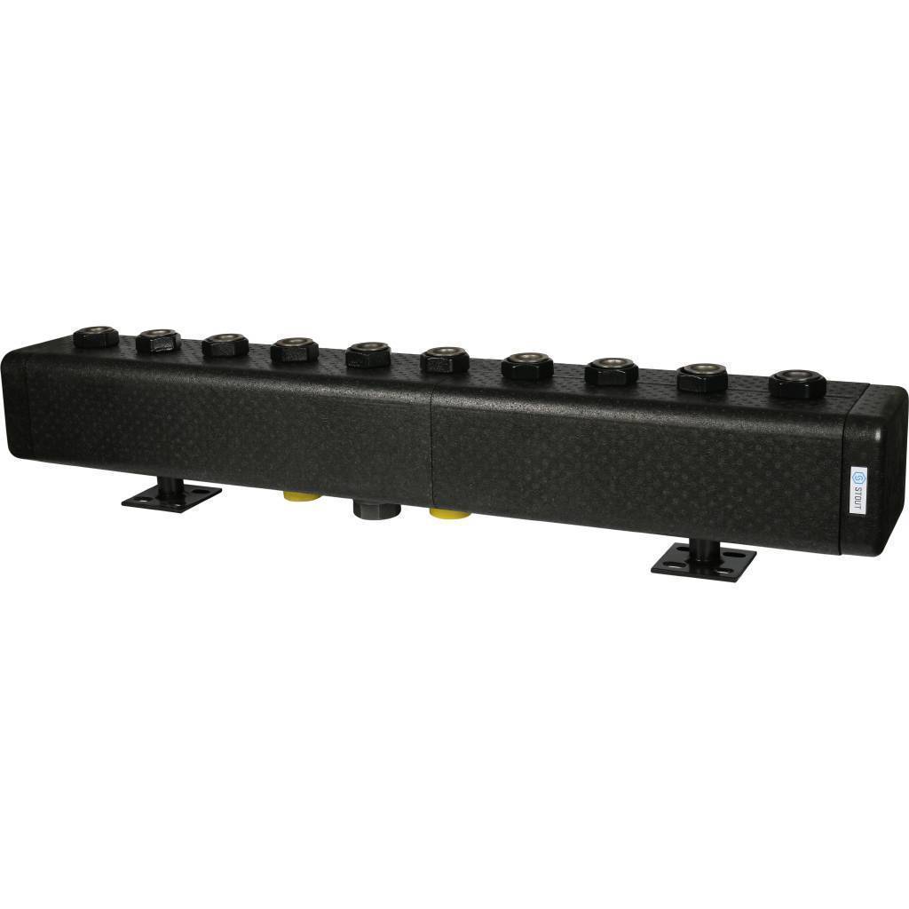 Купить SDG-0016-005005 STOUT SDG-0016 Стальной распределительный коллектор 5 отопительных контуров. В теплоизоляции DN 32 STOUT по лучшей цене с доставкой - интернет-магазин Прогрессивные решения
