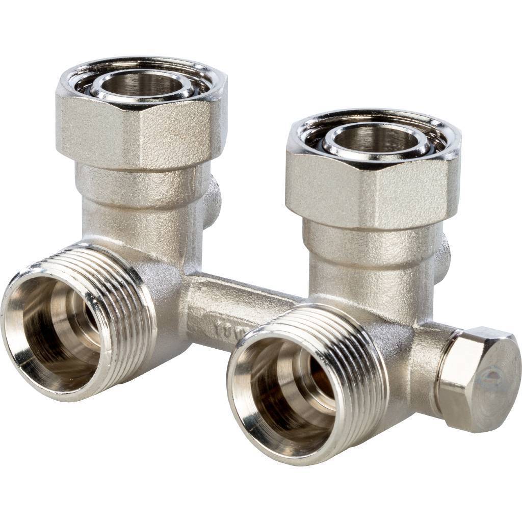 Купить SVH-0003-000020 STOUT  Узел нижнего подключения радиатора для однотрубной системы, угловой 3/4 STOUT по лучшей цене с доставкой - интернет-магазин Прогрессивные решения