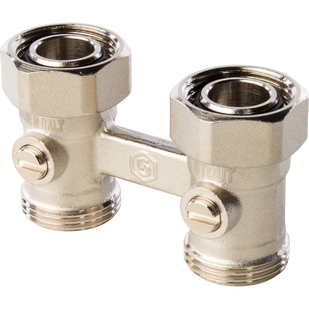 Купить SVH-0002-000020 STOUT  Узел нижнего подключения радиатора для двухтрубной системы, прямой 3/4 STOUT по лучшей цене с доставкой - интернет-магазин Прогрессивные решения