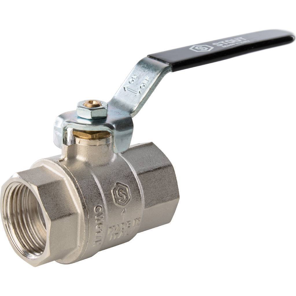 Купить SVB-0001-000025 STOUT  Кран шаровой полнопроходной, ВР/ВР, ручка рычаг 1 STOUT по лучшей цене с доставкой - интернет-магазин Прогрессивные решения