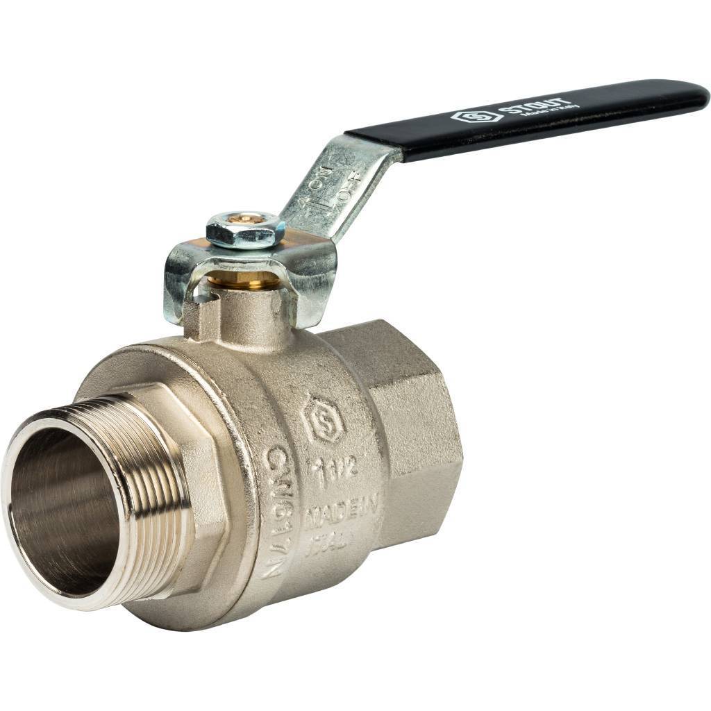 Купить SVB-0003-000040 STOUT  Кран шаровой полнопроходной, ВР/НР, ручка рычаг 1 1/2 STOUT по лучшей цене с доставкой - интернет-магазин Прогрессивные решения